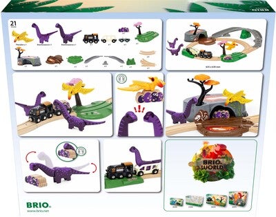 BRIO World 36094 Eventyrsett med Dinosaurer