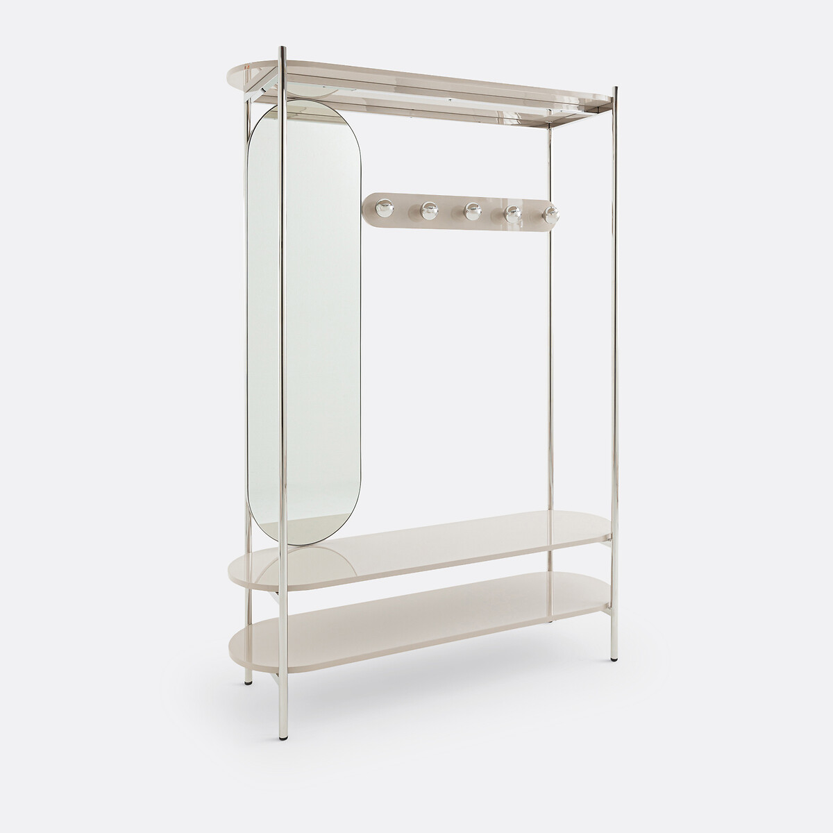 LA REDOUTE INTERIEURS<br>Guarda-roupa em aço, metal e MDF com espelho, Marlow