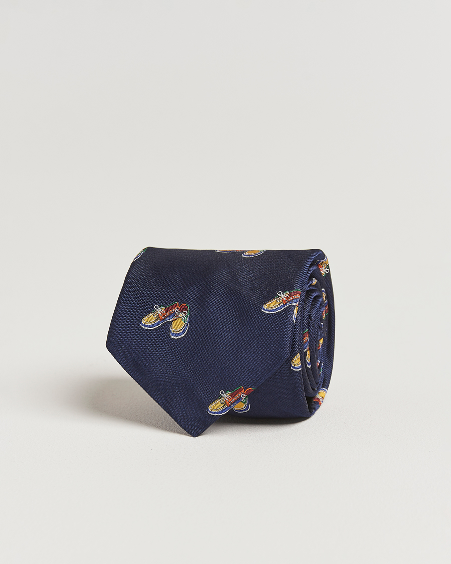 Polo Ralph Lauren Club Boat Shoe Tie Navy