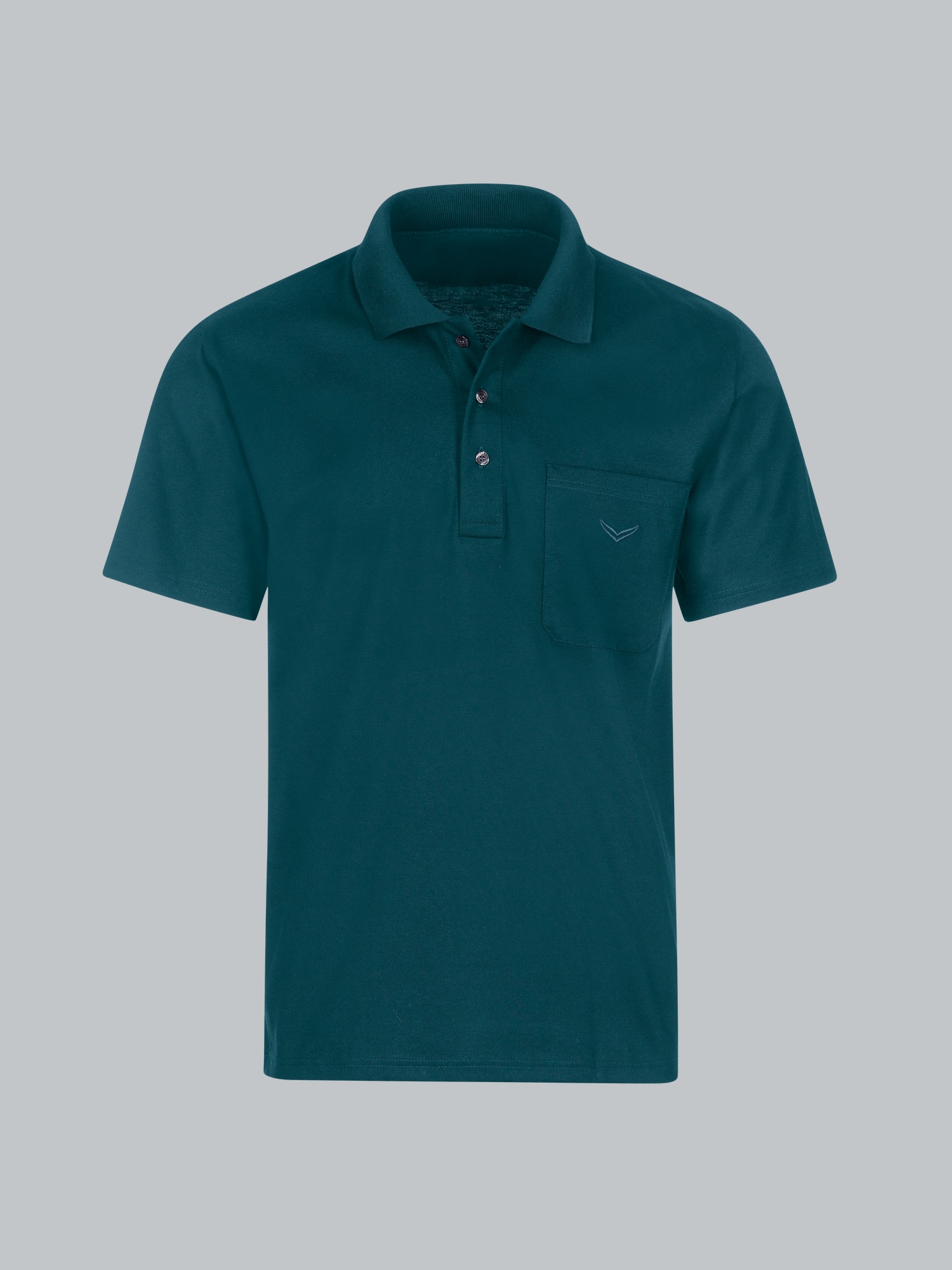 Poloshirt aus Single-Jersey Saphir