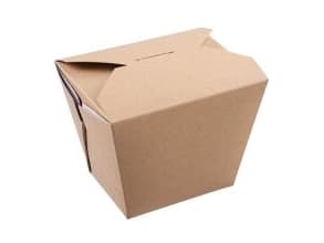 Takeaway æske 750 ml 118/84x97/63x92 mm med PE Brun,250 stk/krt