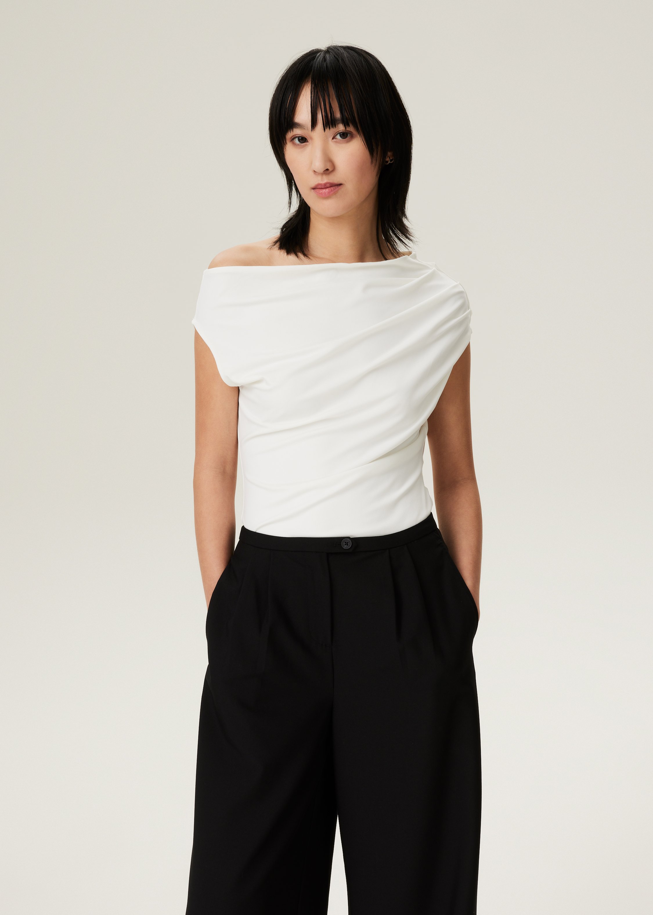 Top met drape effect