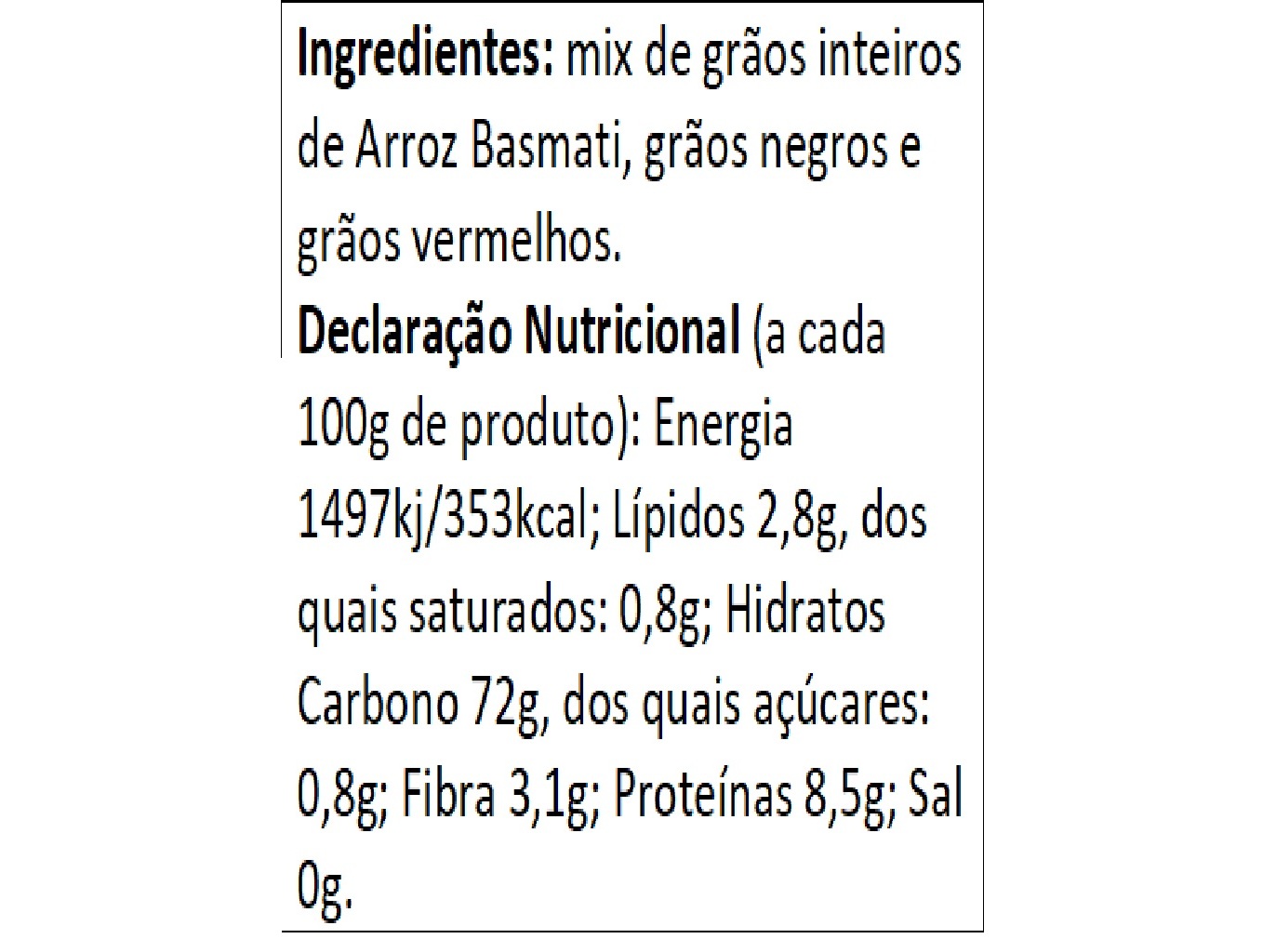 ARROZ RISO GALLO BASMATI VERM & NEGRO 500G