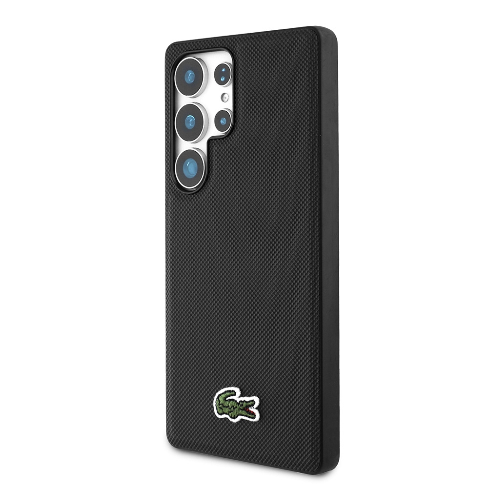 Samsung Galaxy S25 Ultra Hardcase Hülle Petit Pique Woven Logo MagSafe-Modul (LCHMS25LPVCK) - Schwarz
