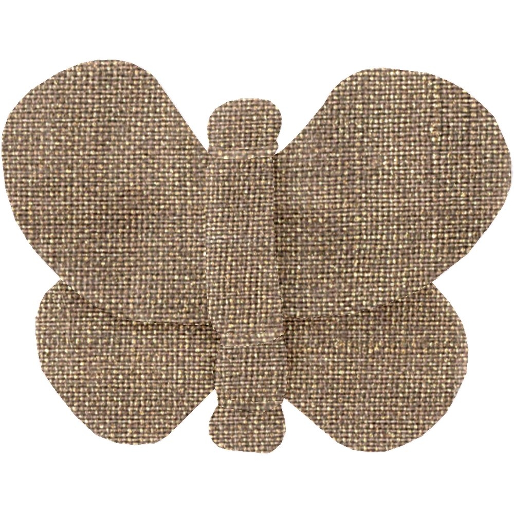 Barrette Petit Papillon Lin Cuivré