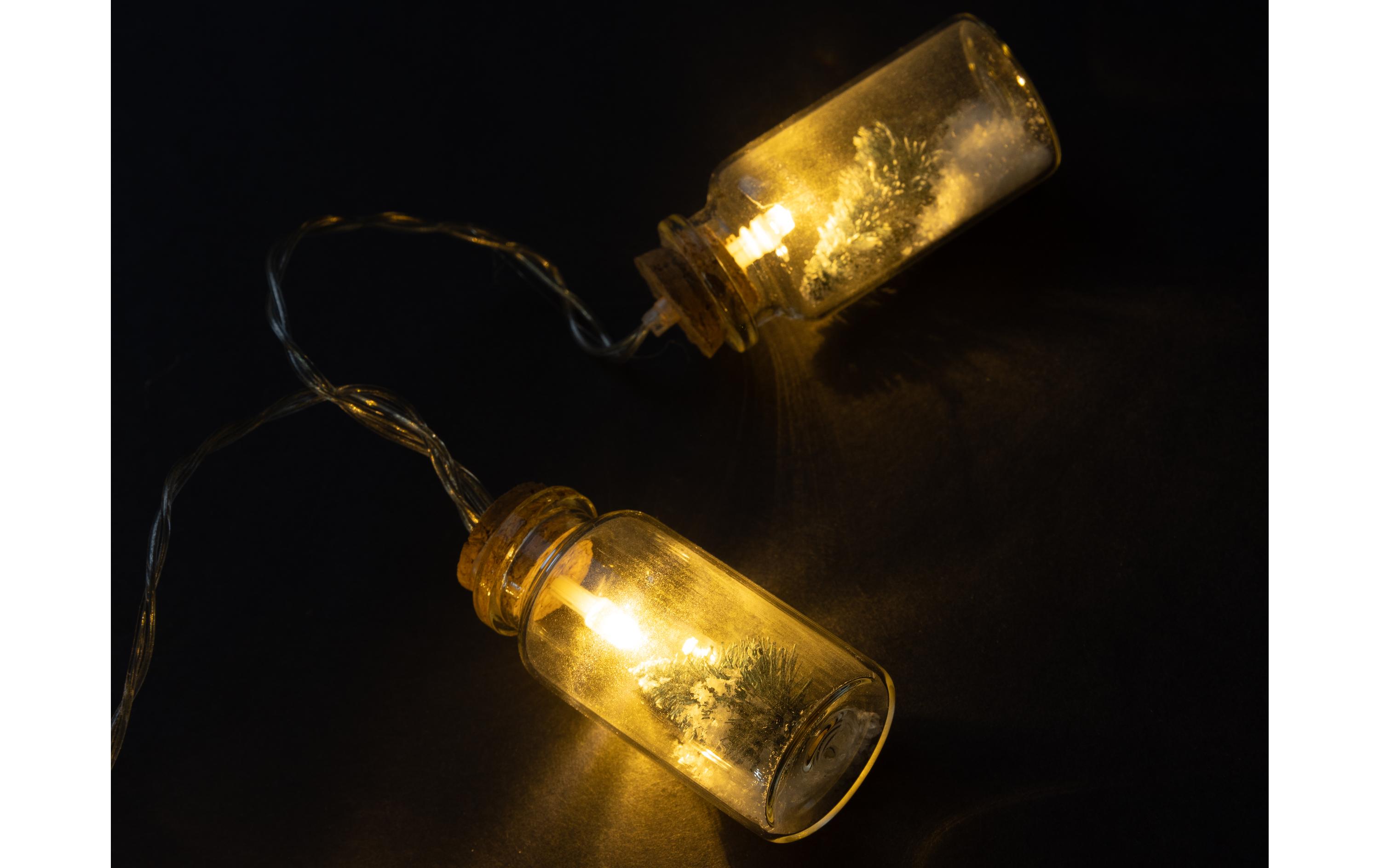 LED-Lichterkette Flaschenpost, 135 cmDekorative Weihnachtsbeleuchtung