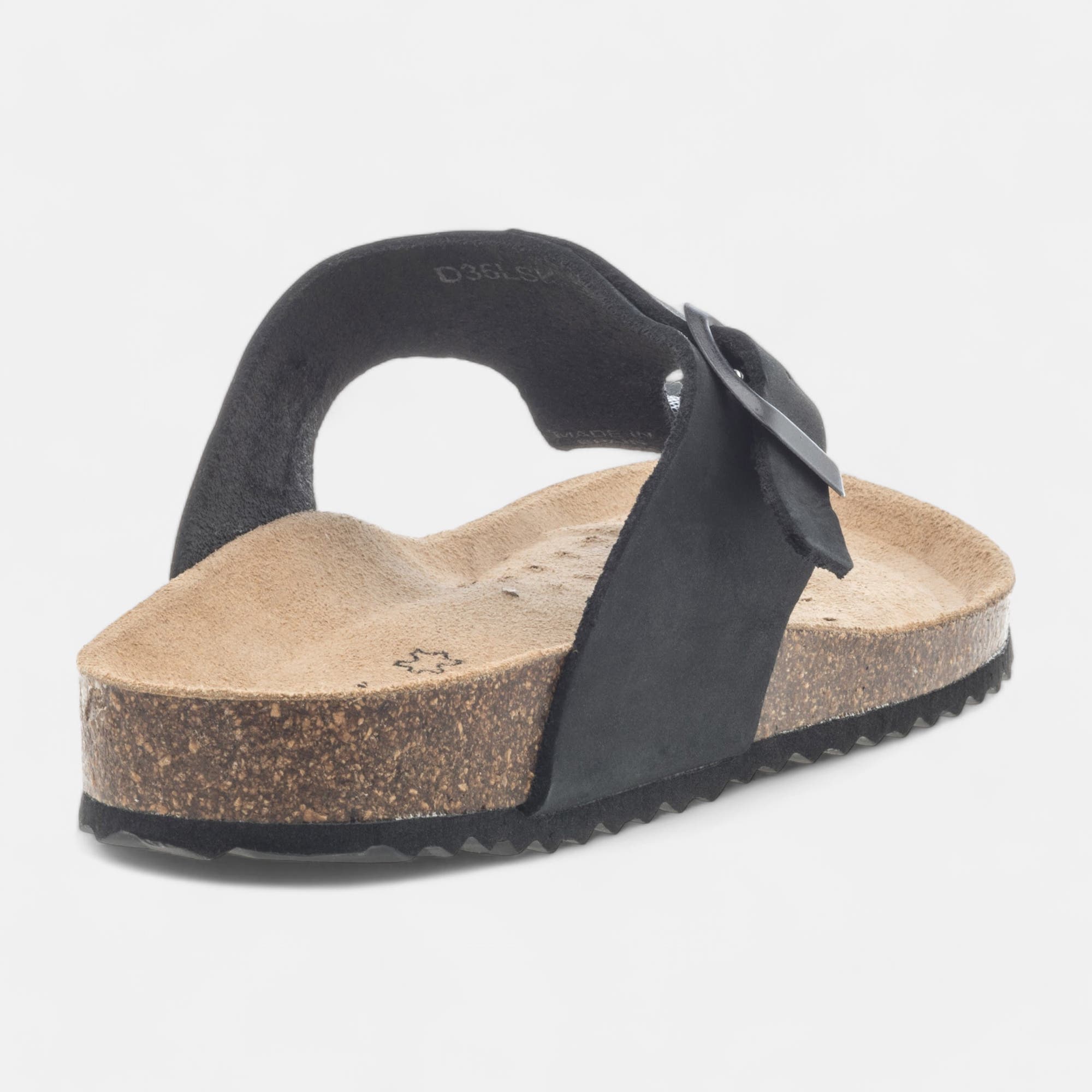 Mules semelle liège Femme noir