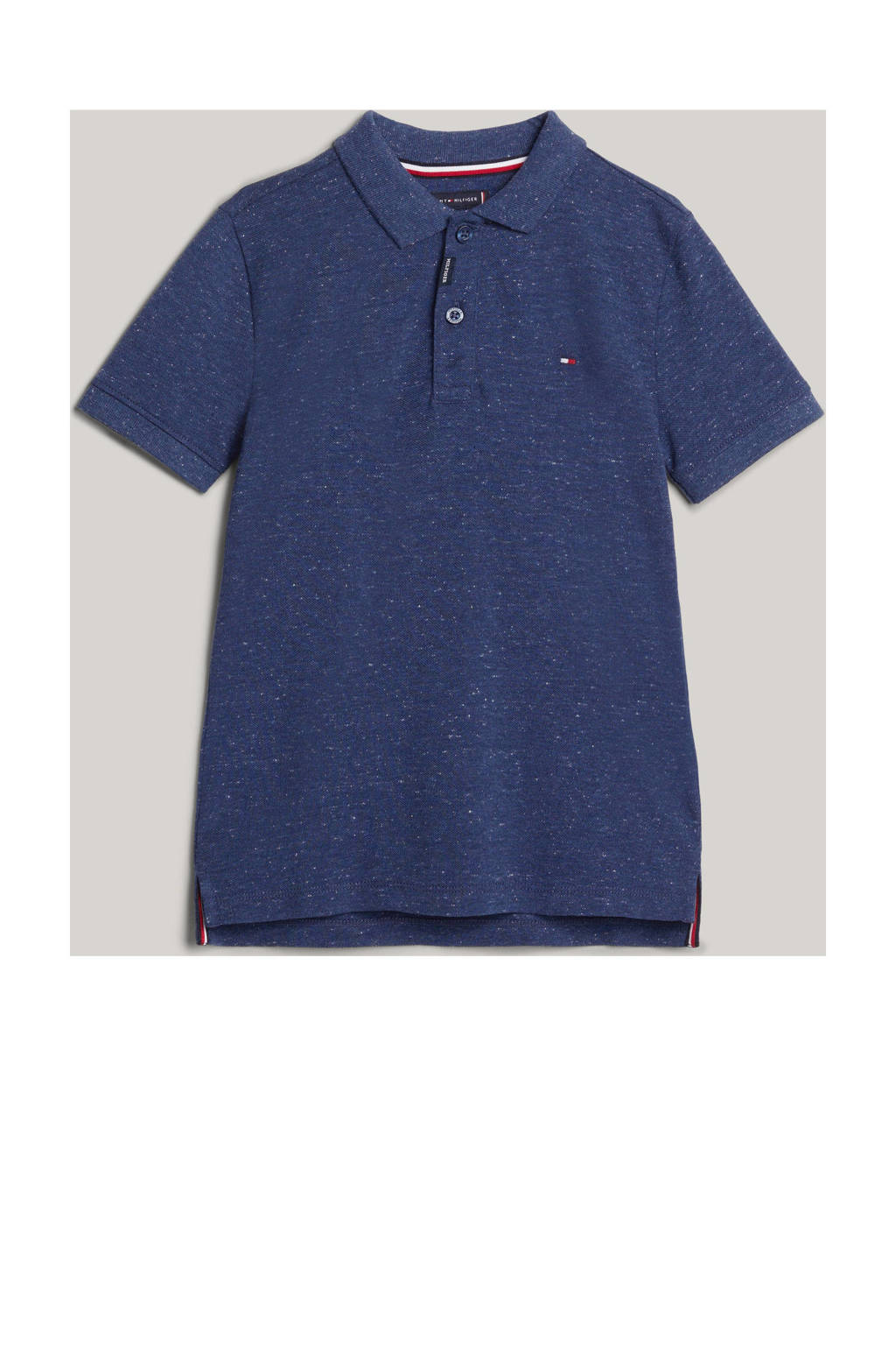 Tommy Hilfiger gemêleerde polo donkerblauw