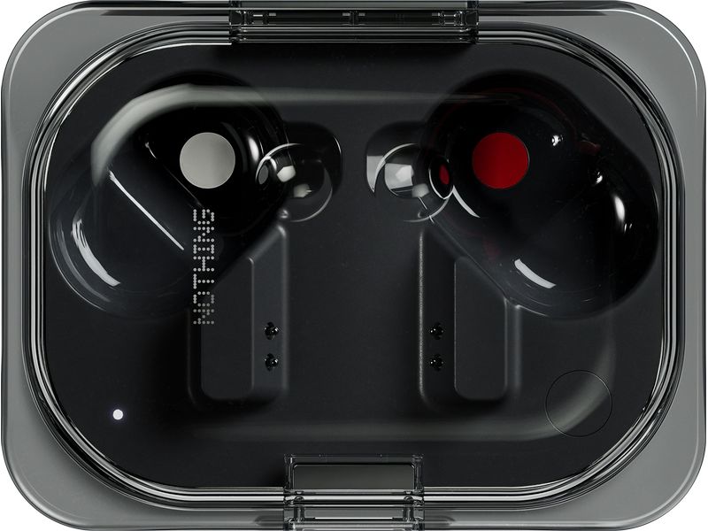 Nothing Ear Wireless In-Ear-Kopfhörer Ear (a) 3.Gen. Schwar Transparente In-Ear-Kopfhörer mit aktiver Geräuschunterdrückung