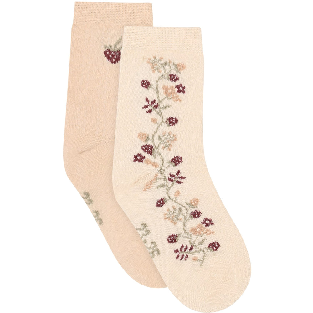 Køb Minymo Birch Strømper M/ Lettuce Edge 2-Pak