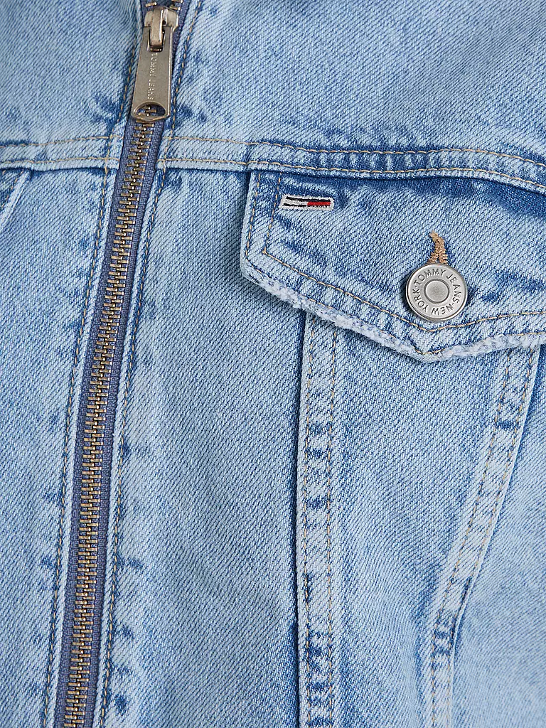 TOMMY JEANS Jeansjacke Cropped Fit hellblau