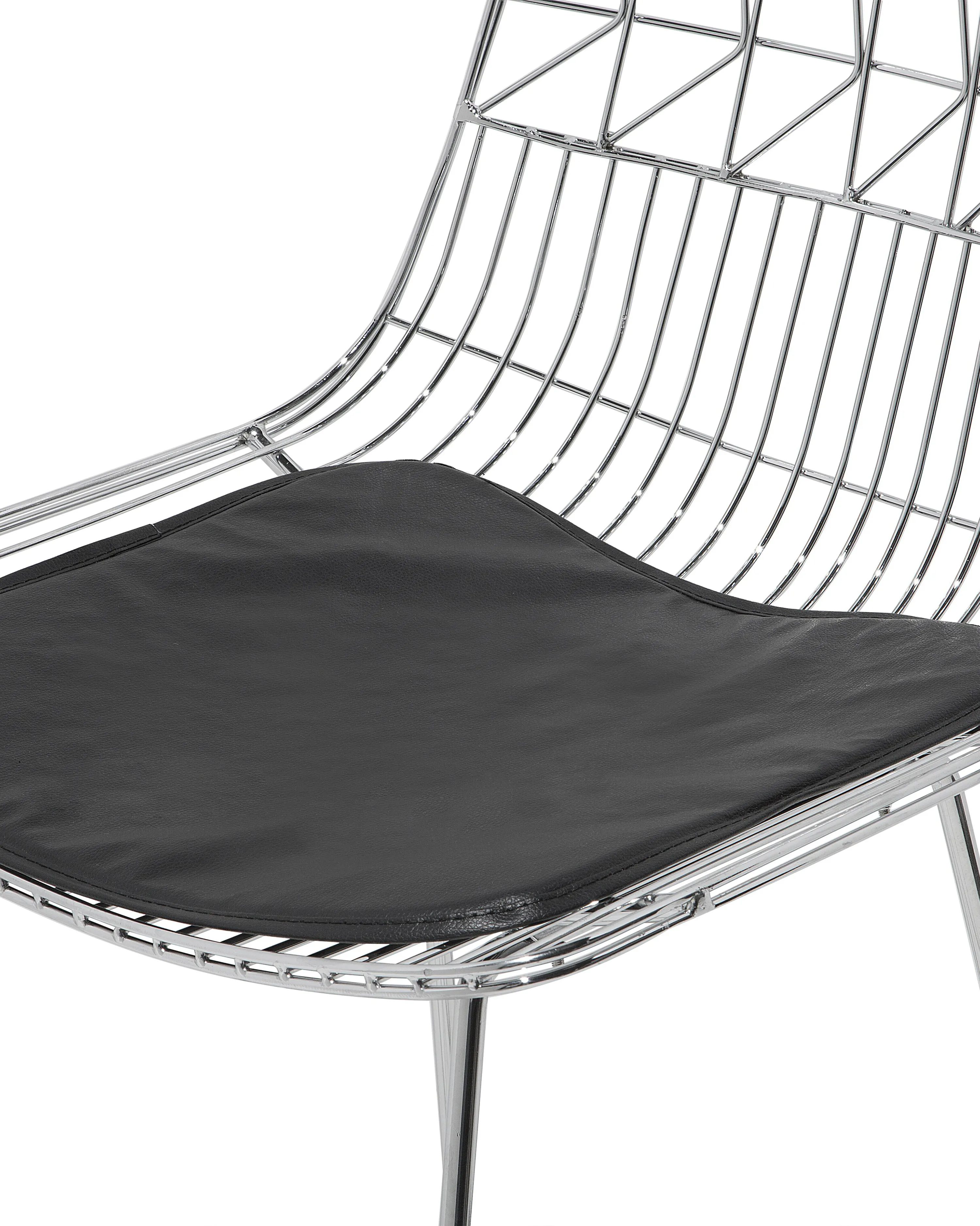 Set van 2 barstoelen PRESTON Metaal Zilver