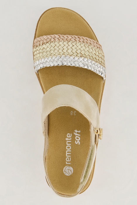 Sandalen, Remonte x Elle, Lederoptik, Weite F 1/2