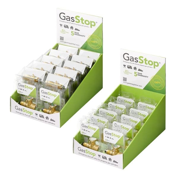 GasStop nødstengeventil for propangassflasker SE 0.885 NGO LH POL (G.10) GSSE1