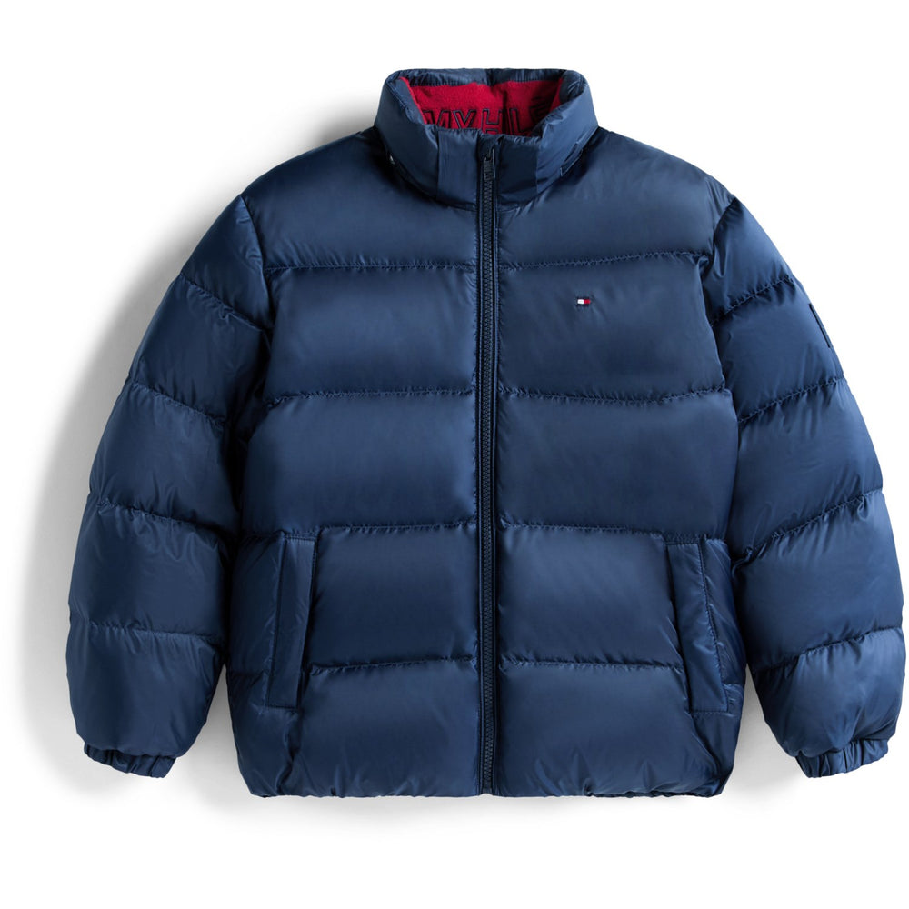 Køb Tommy Hilfiger Dark Night Navy Essential Down Jakke