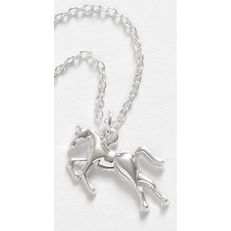 Collier cheval argenté