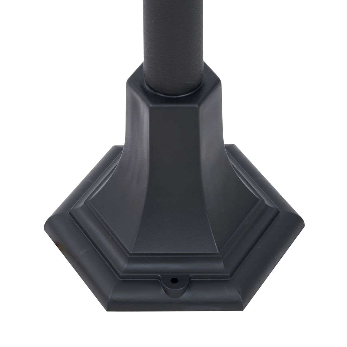 Klassieke buitenpaal zwart 122cm IP44 - New Haven Hammered