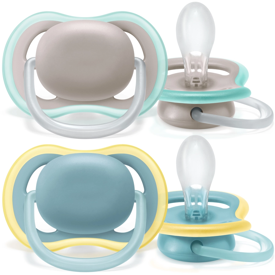 Philips Avent Schnuller ultra air SCF34901, 18m+ Neutral, 4 Stück
