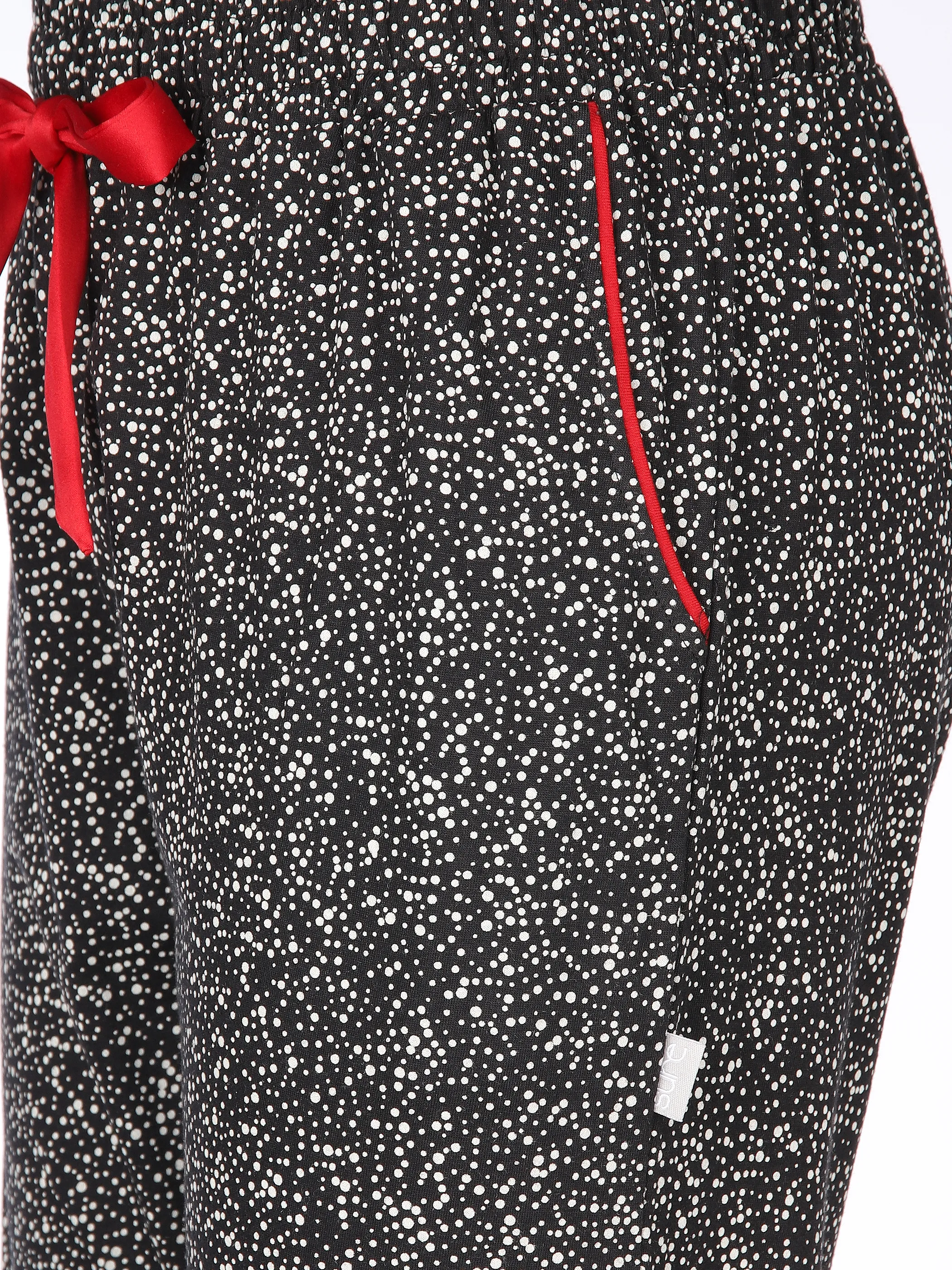 Damen Pyjamahose gemustert