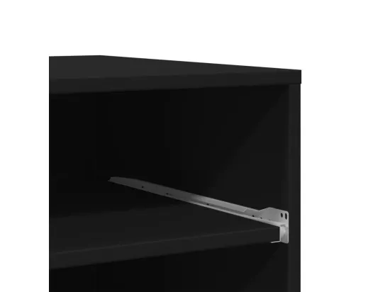 Support d'imprimante avec roulettes noir 60x48x74 cm