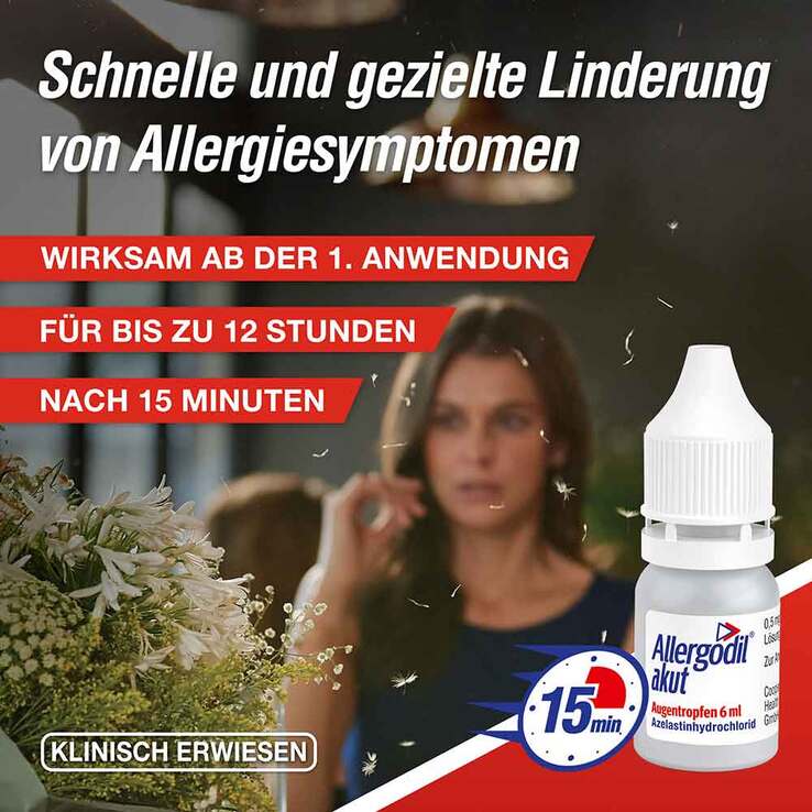 Allergodil akut Augentropfen mit Azelastin, 6 ml