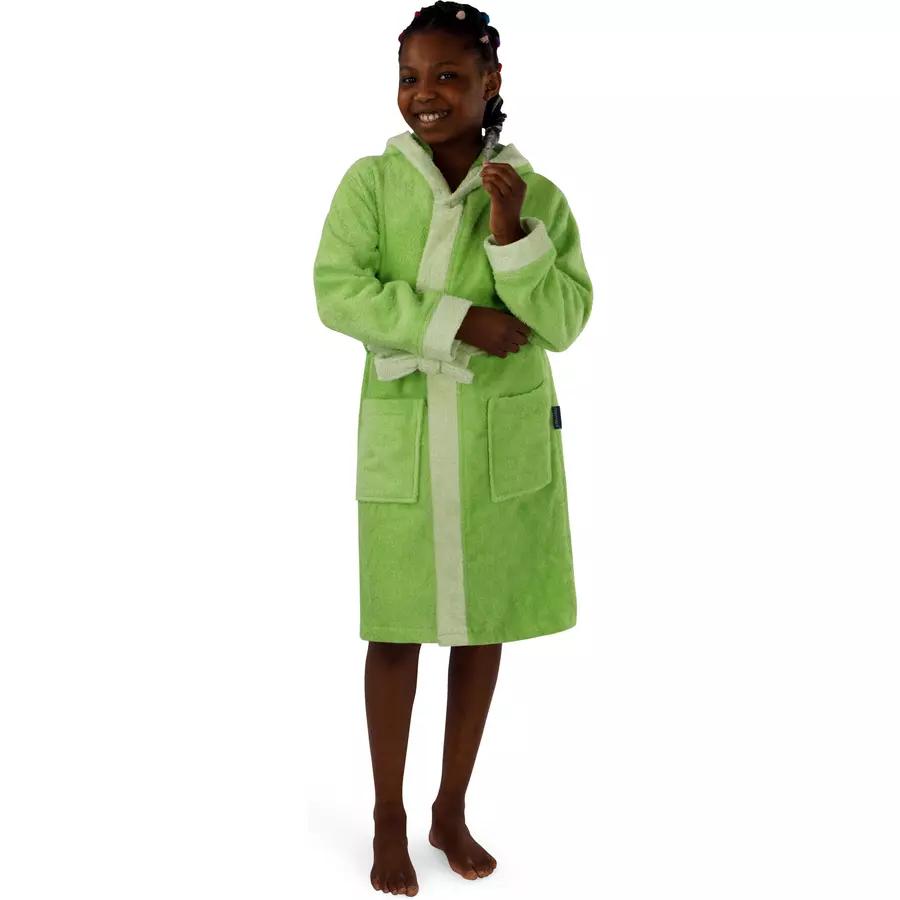 normani Kinder Bademantel aus Bio-Baumwolle Elounda Grün