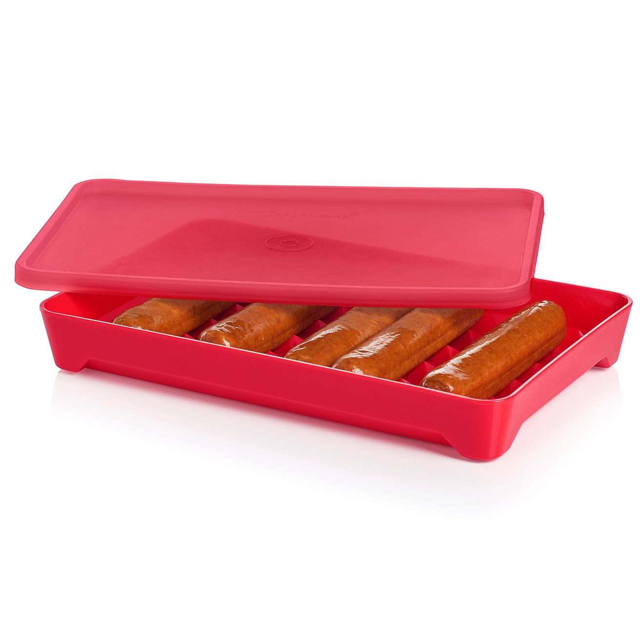 Tupperware Boite de conservation pour Hot Dog rose - 610 ml