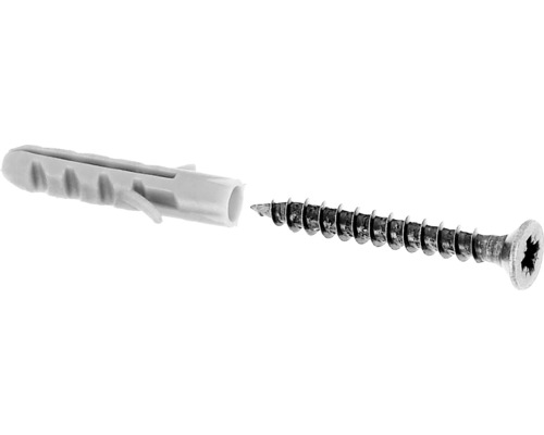 Schroef- en deuvelset Ø 3x25 mm, 10 stuks, verzinkt