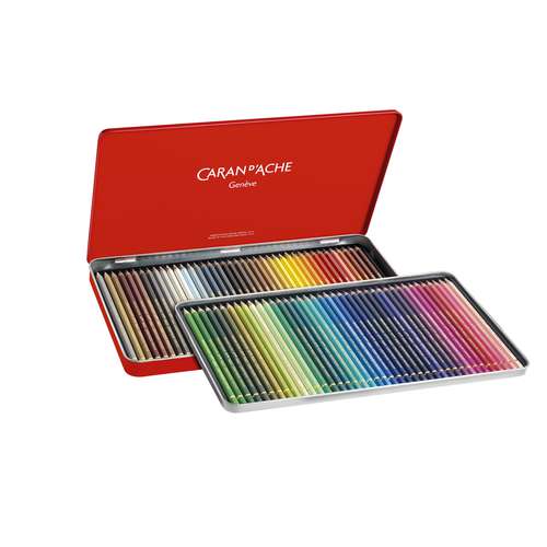CARAN D'ACHE® PABLO® wasserfeste Künstlerfarbstifte, Metalletuis