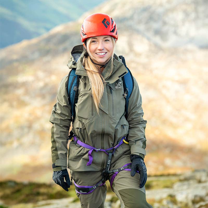 Aries Pro 3L Shell Jacket Dame Grape Leaf/Forest Night