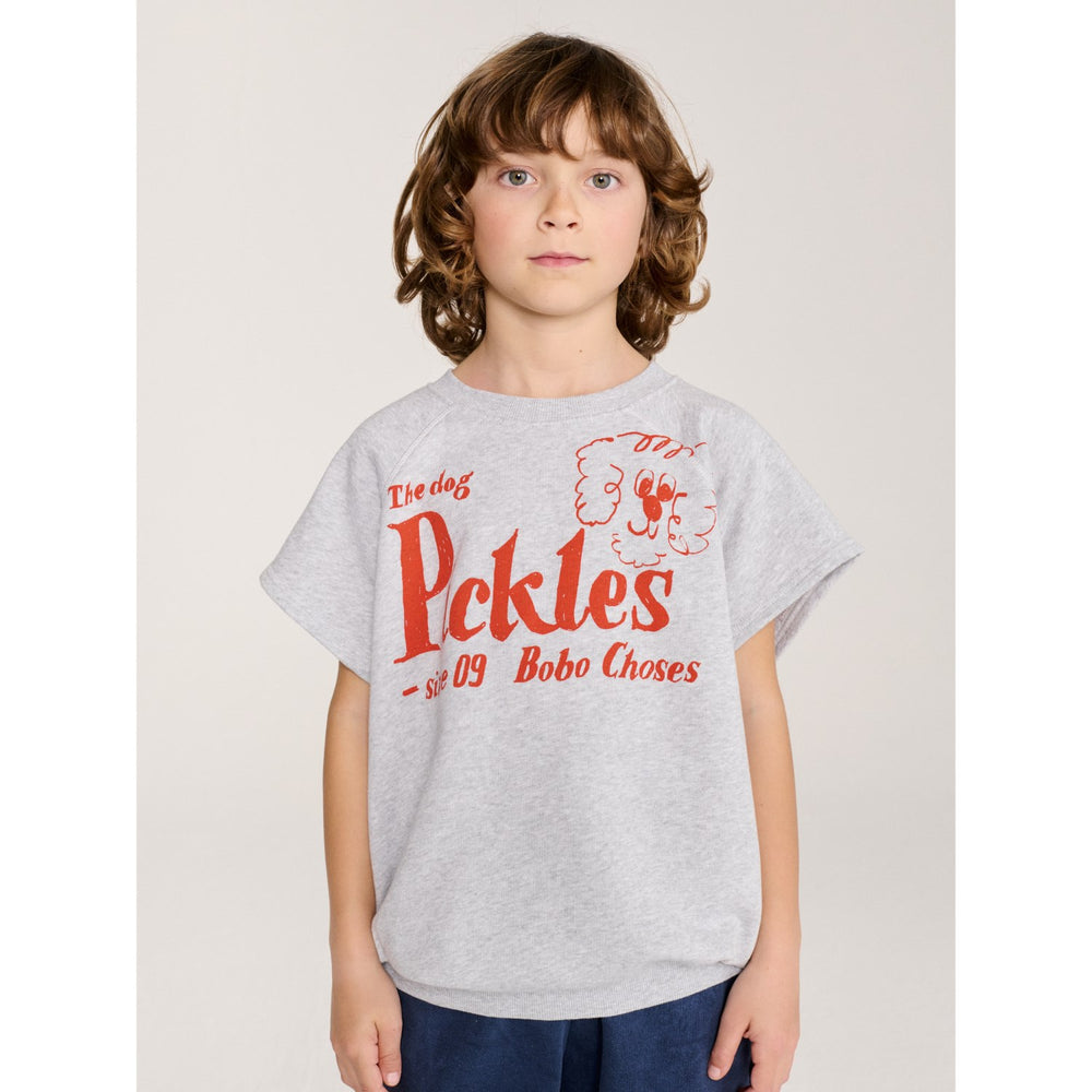 Køb Bobo Choses Heather Grey Pickles The Dog Sleeveless Sweatshirt