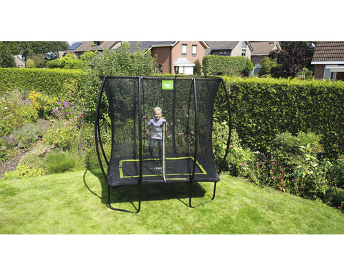 EXIT Silhouette Trampoline met Veiligheidsnet 254 x 153 cm Zwart