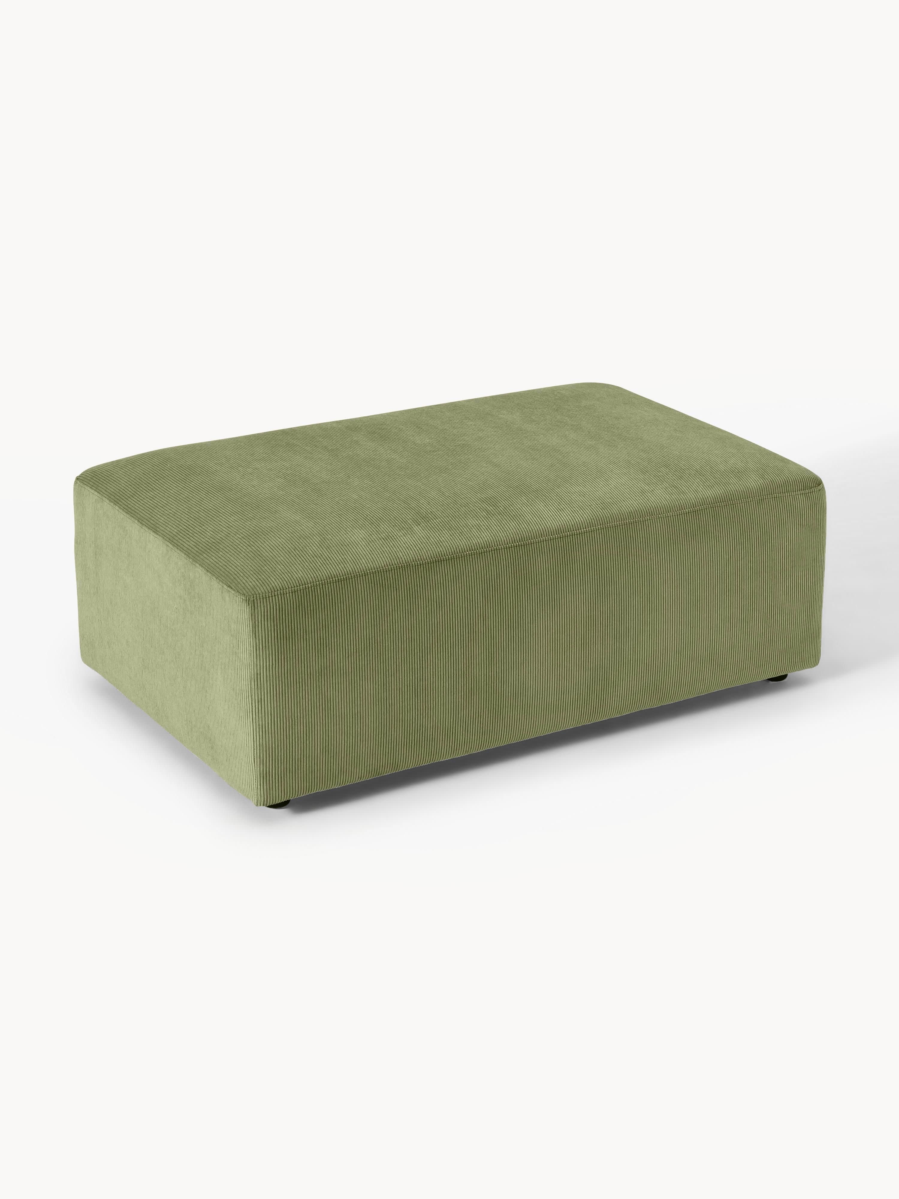 XL poef Melva van corduroy, B 116 x D 72 cm