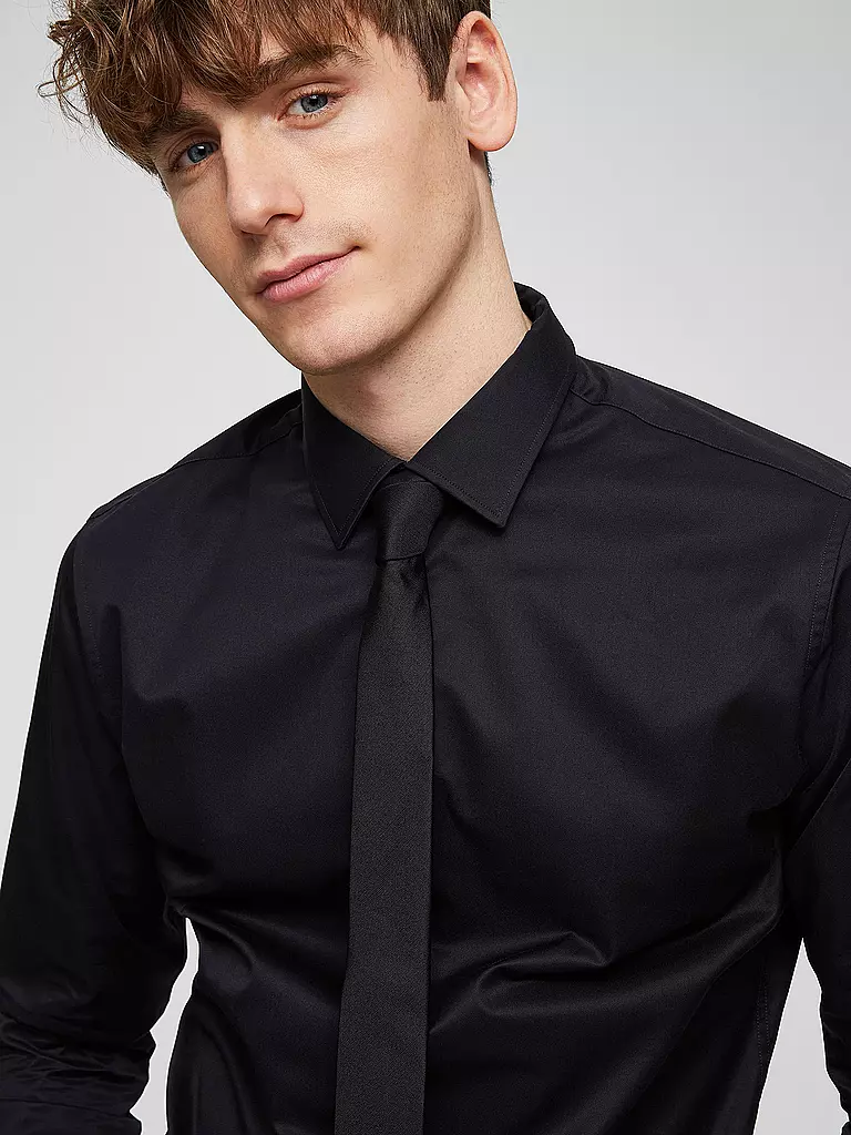 SELECTED Krawatte SLHPLAIN schwarz