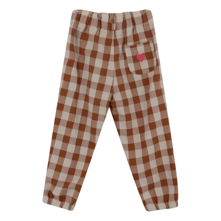 Babe & Tess Pantalon Vichy Love | Terracotta