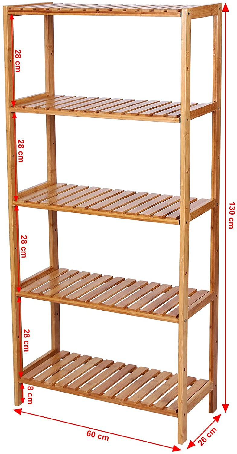 Rek badkamer Badkamer planken / stellage met 5 niveaus #1