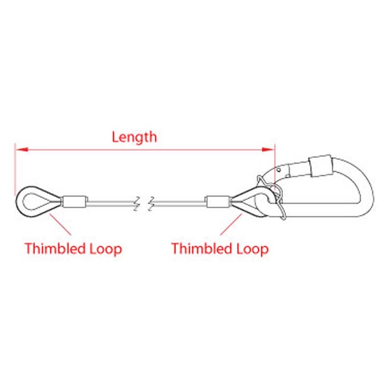 Doughty T2830501 Safety bond zwart 75 kg