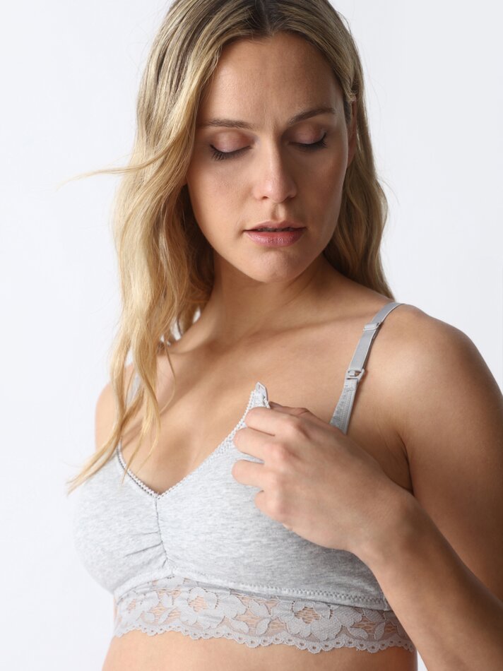 Conjunto com 2 sutiãs de amamentação de renda - várias cores