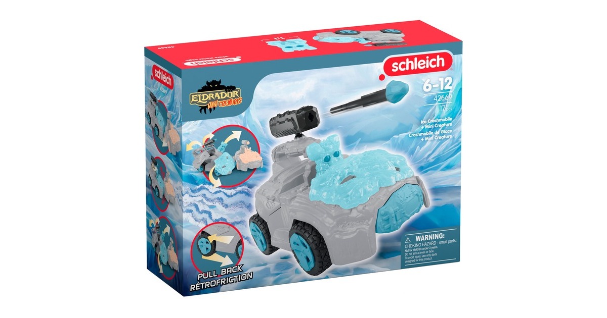 SchleichEldrador - IJs-crashmobiel met Mini Creature speelfiguur  (42669)