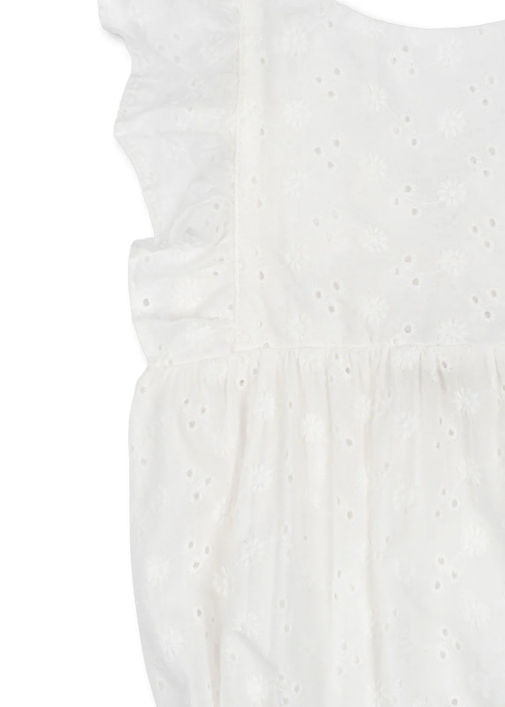 Lacey romper - optic white - 3M