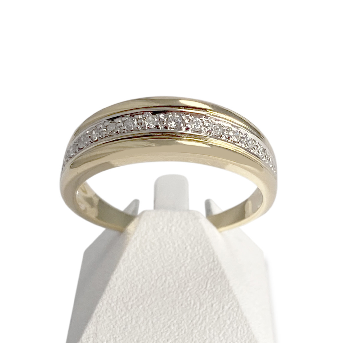 Bague d'occasion 2 ors 750 diamants