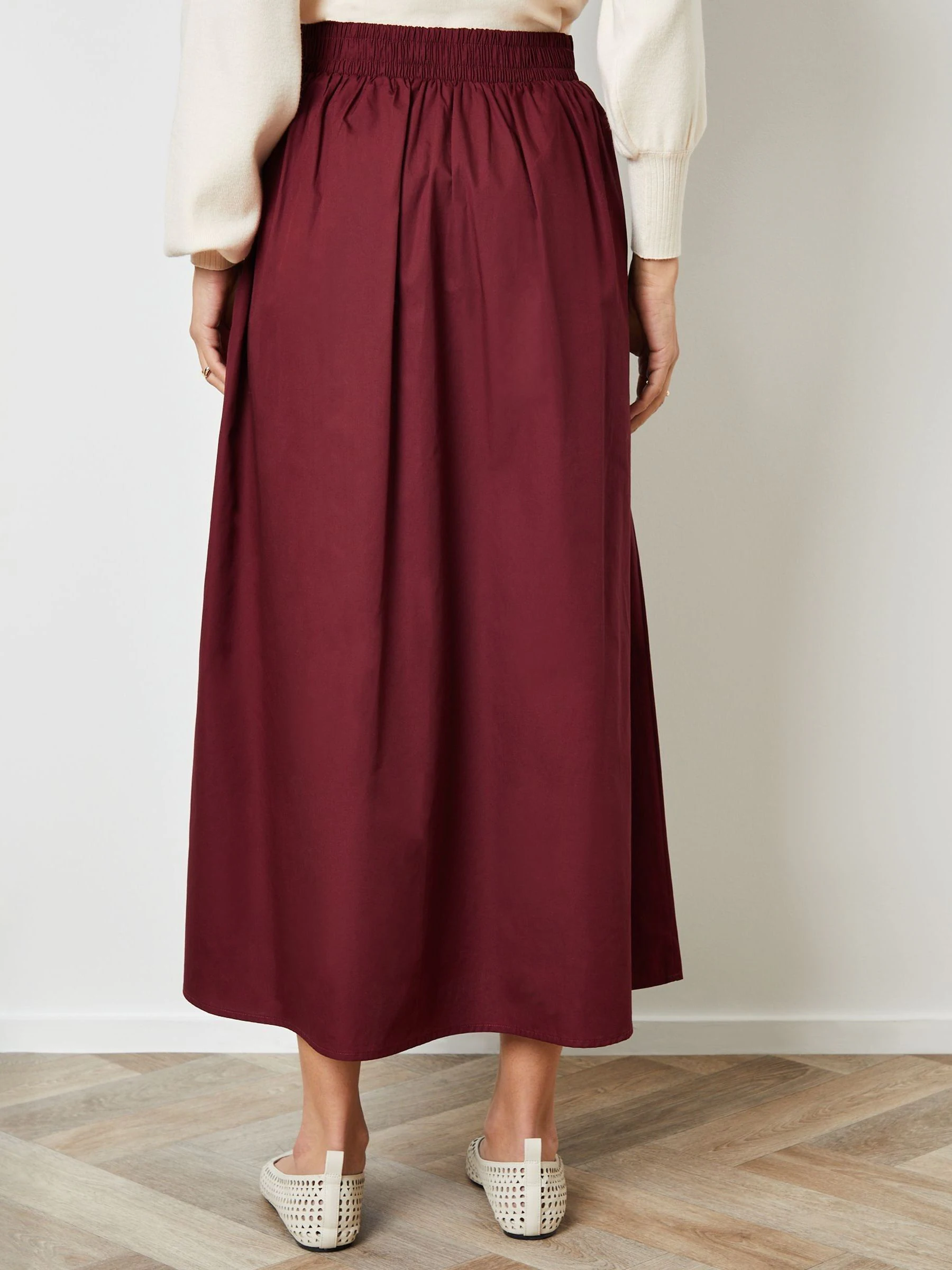 Rood - Threadbare Midi rok met zakken