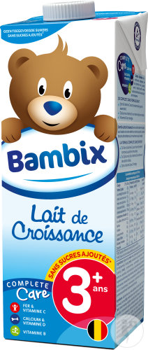 Bambix Lait De Croissance Nature 3+ Ans 1l