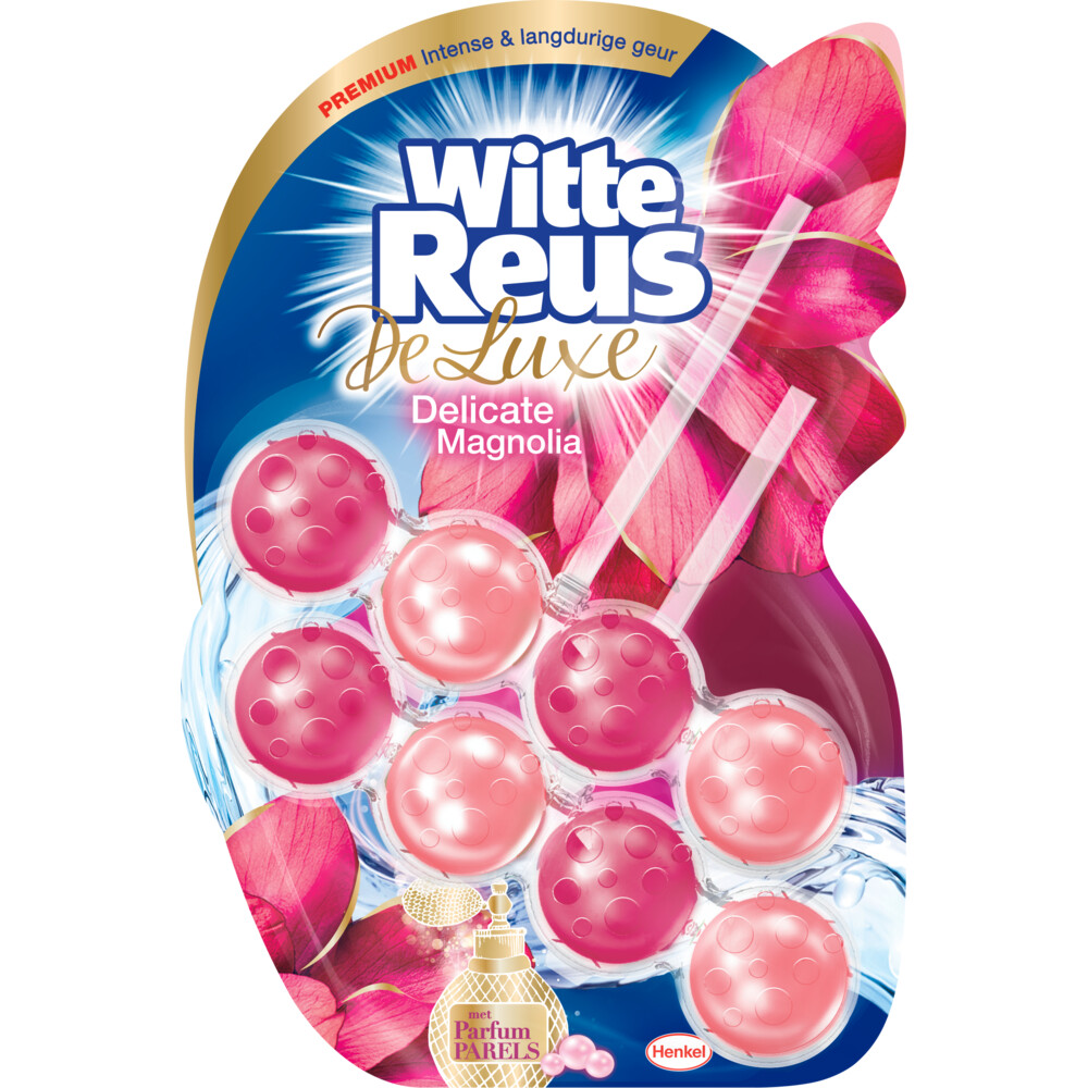 Witte Reus Toiletblok DeLuxe Delicate Magnolia2 stuks
