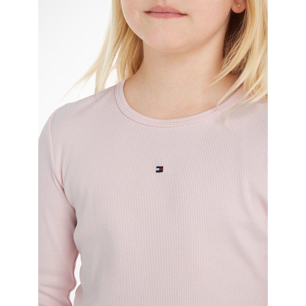 Tommy Hilfiger Essential Ribbed Short Sleeve Top Juniors