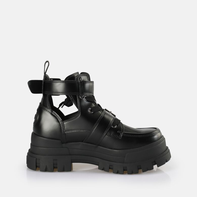 Aspha Bike Bottines à talon vegan, noir