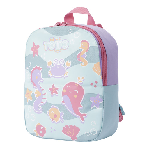 Mochila infantil Totto com estampa de sereia - Rangy