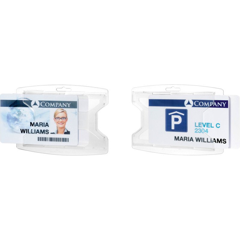 Porte-badges ReXycle® Durable pour 2 cartes de sécurité 54 x 85 mm - Boîte de 10