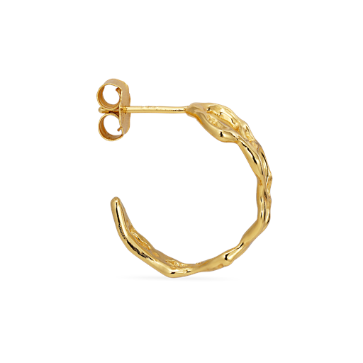 Jane Kønig Space Hoop Ørering, Gold Plated-Left