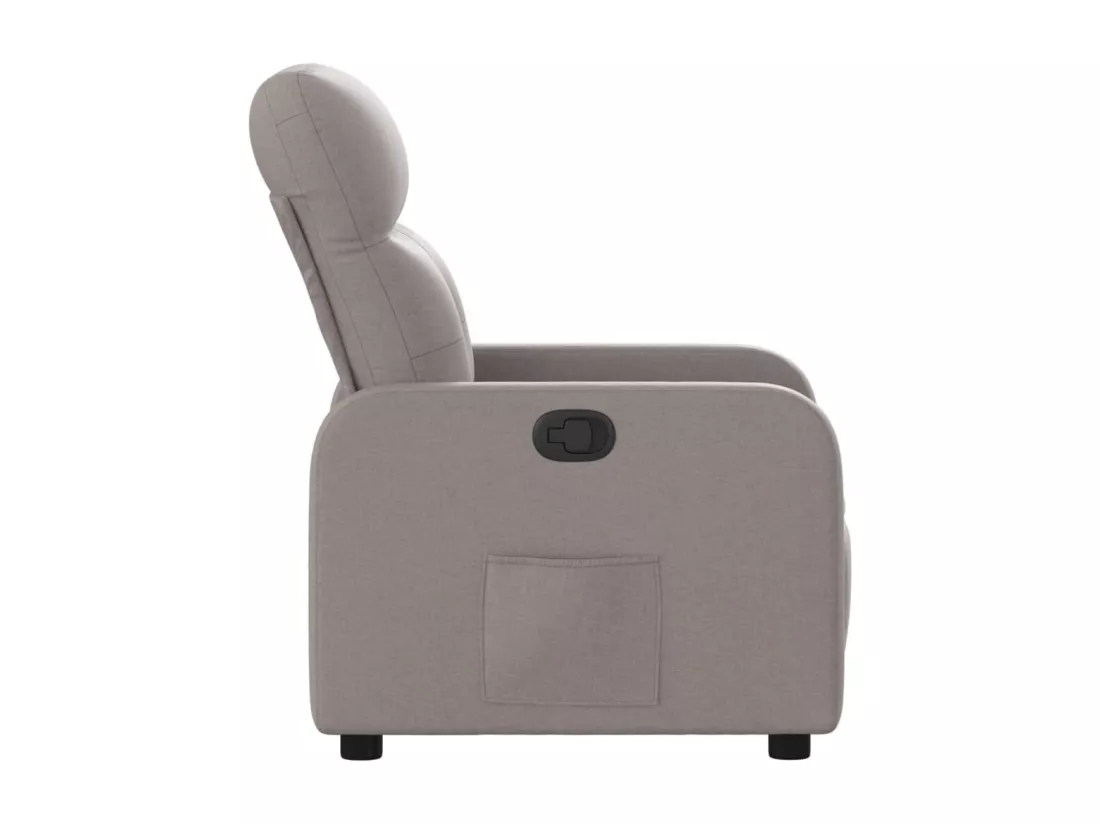 Fauteuil inclinable Taupe Tissu